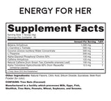 Energy for Her supplement facts