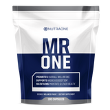 Men's daily multivitamin wellness packs in a blue bag.